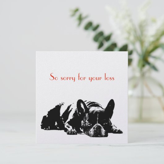 Hunde-Beileid (Stehend Vorderseite)