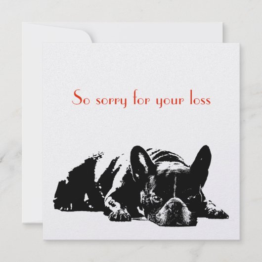 Hunde-Beileid (Vorderseite)