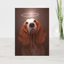 Hunde-Beileid - Basset-Hund-Sympathiekarte Karte