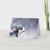 Hunde Beileid Beileidsbekundungen Boston Terrier S Karte (Vorderseite)