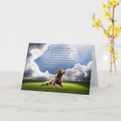 Hunde Beileid mit Labrodor und Gedicht Karte (Gelbe Blume)