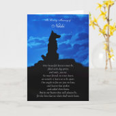 Hunde Beileid mit spirituellen Gedicht Border Coll Karte (Gelbe Blume)