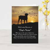 Hunde Beileid mit spiritueller Individuelle Name-K Karte (Gelbe Blume)