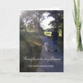 Hunde Beileid Rainbow Bridge Gedicht Card Karte (Vorderseite)