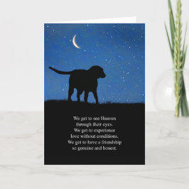 Hunde Beileid Spirituelle herzliche Worte Karte