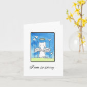 Hunde Beileid, Verlust, Entschuldigung, Karte (Gelbe Blume)