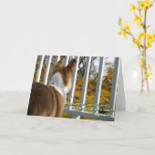 Hunde- Beileids-Karte Karte (Gelbe Blume)