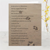 Hunde- Beileids-Karte Karte (Gelbe Blume)