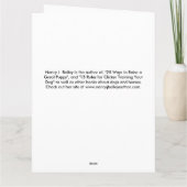 Hunde- Beileids-Karte Karte (Rückseite)