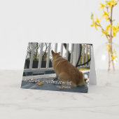 Hunde- Beileids-Karte Karte (Gelbe Blume)