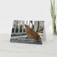 Hunde- Beileids-Karte