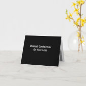 Hunde Beileidsbekundungen Karte (Gelbe Blume)