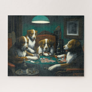 Hunde beim Pokern aus der viktorianischen Ära von Puzzle