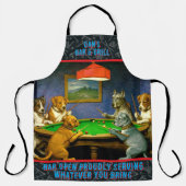 Hunde beim Snooker Billard Spaß Spoof anpassen Schürze (Vorderseite)
