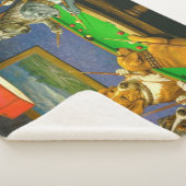 Hunde beim Snooker Billard Spaß Spoof Sherpadecke (3/4)