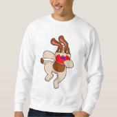 Hunde beim Spielen Sweatshirt (Vorderseite)