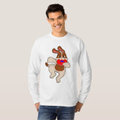 Hunde beim Spielen T-Shirt (Vorne ganz)