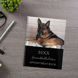 Hunde benutzerdefiniertes Foto Schwarz-weiß Planer