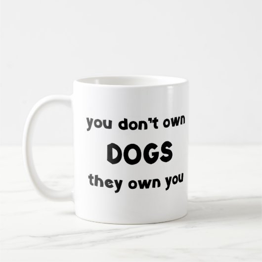 Hunde besitzen nicht kaffeetasse (Links)