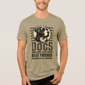 Hunde beste Freunde Tri-Blend Shirt (Vorderseite)