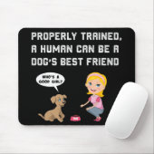 Hunde bester Freund Getränke-Maus-Pad Mousepad (Mit Mouse)