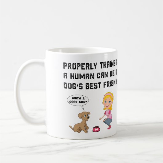 Hunde bester Freund Kaffeetasse (Links)