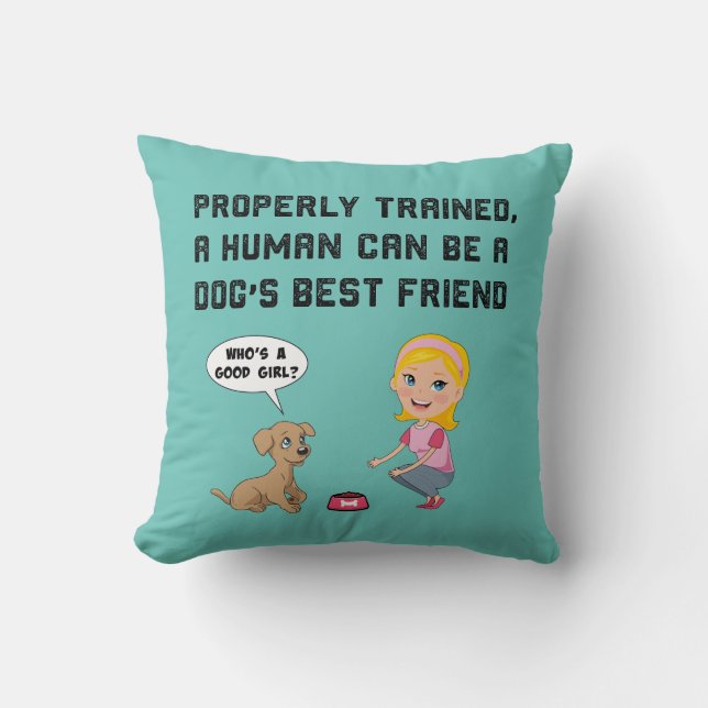 Hunde bester Freund Kissen (Vorderseite)