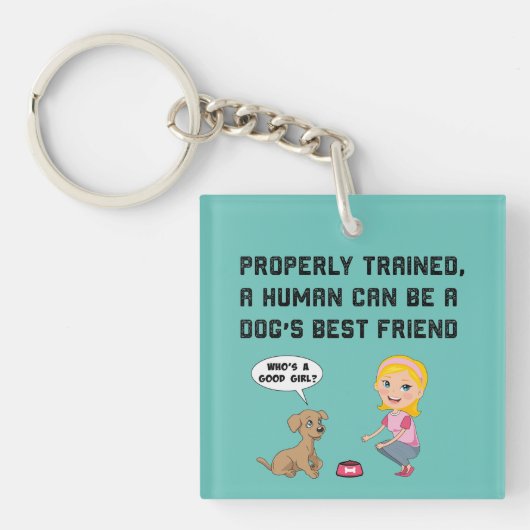 Hunde bester Freund Schlüsselanhänger (Vorderseite)