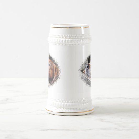 HUNDE BIERGLAS (Mittel)