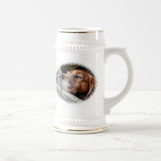 HUNDE BIERGLAS (Rechts)