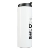 Hunde Blätter Paw Prints auf Ihrem Herzen Niedlich Thermosbecher (Nach links gedreht)