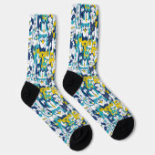 Hunde blau gelb socken (Rechts)