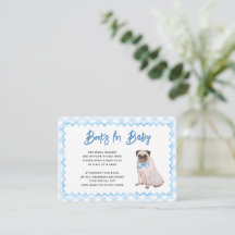 Hunde Blau Gingham Bücher für Baby