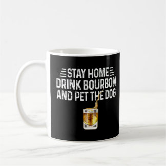 Hunde Bleibe Zuhause trinken Bourbon und füttern d Kaffeetasse