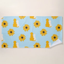 Hunde, Blume, Badetücher für Hunde Strandtuch