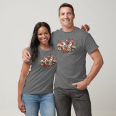 Hunde-Blume-Geschenk T-Shirt (Unisex)