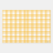 Hunde, Blume, Möwen, Kariertes Set von 3 Geschenkg Geschenkpapier Set (Vorderseite 2)