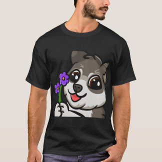Hunde Blume T-Shirt