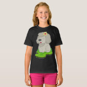 Hunde-Blume T-Shirt (Vorne ganz)