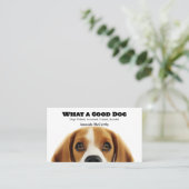 Hunde Boarding Training Walking Visitenkarte (Stehend Vorderseite)