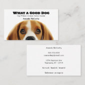 Hunde Boarding Training Walking Visitenkarte (Vorne/Hinten)