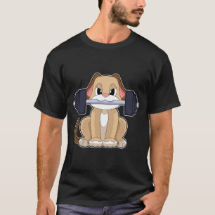 Hunde Bodybuilder Hantel Bodybuilding T-Shirt