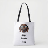 Hunde Books Tea Tasche (Vorderseite)