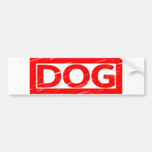 Hunde-Briefmarke Autoaufkleber