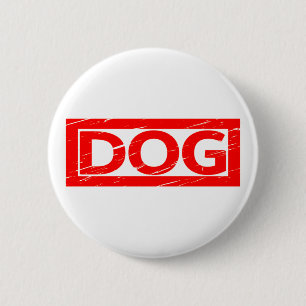 Hunde-Briefmarke Button