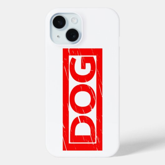 Hunde-Briefmarke Case-Mate iPhone Hülle (Rückseite)