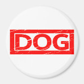 Hunde-Briefmarke Magnet (Vorne)