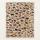 Hunde brüten Silhouetten Muster Planer (Vorderseite)