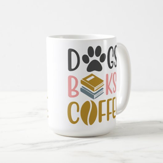 Hunde buchen Kaffee Kaffeetasse (VorderseiteRechts)