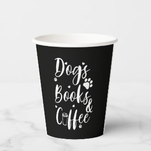 Hunde Bücher Coffe Hund Lover Buch Wurm Pappbecher